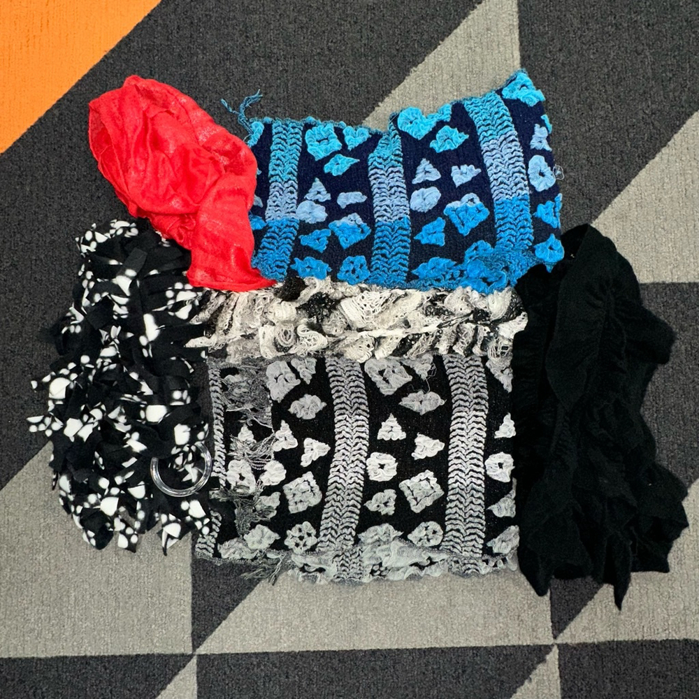 Women's Lot of 6 Scarves One Size Multi-Color